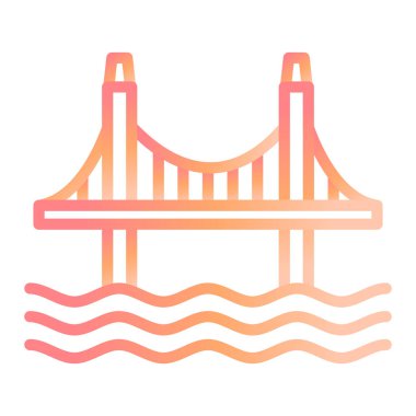 Köprü. Web simgeleri basit resimleme