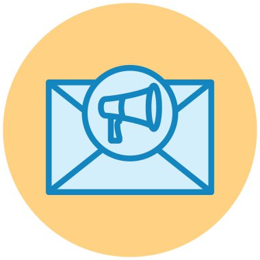 E-posta. Web simgesi basit illüstrasyon