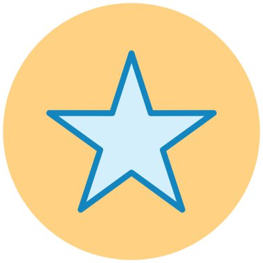 Yıldız. Web simgesi basit illüstrasyon