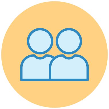 kullanıcılar. Web simgesi basit illüstrasyon