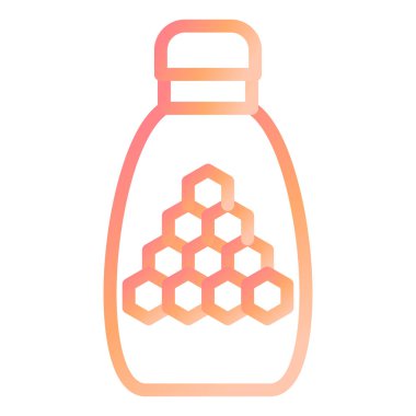 bal kavanozunun vektör illüstrasyonu