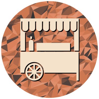 Fast food mağazası, vektör çizimi