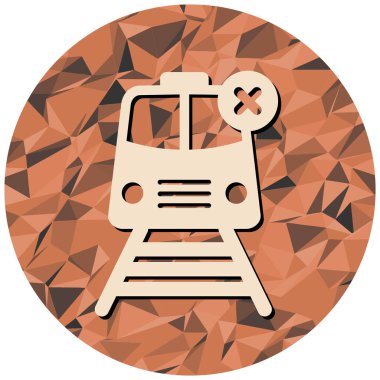 tren simgesi, vektör illüstrasyonu