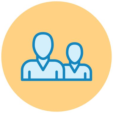 kullanıcı. Web simgesi basit illüstrasyon