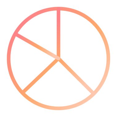 Pasta çizelgesi. Web simgesi basit illüstrasyon 