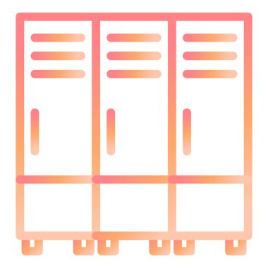 Dolaplar. Web simgesi basit illüstrasyon