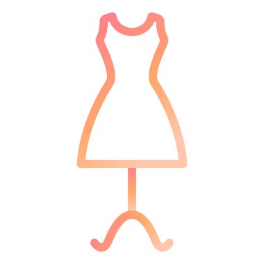 Manken mi? Web simgesi basit illüstrasyon