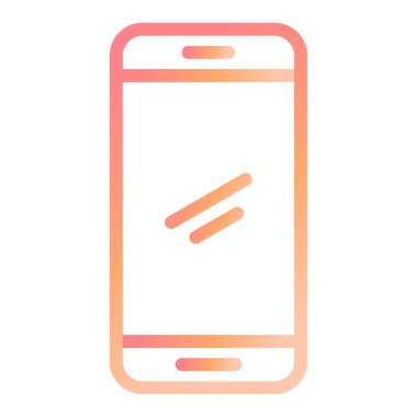 Akıllı Telefon. Web simgesi basit illüstrasyon 