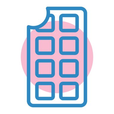 - Şeker. Web simgesi basit illüstrasyon