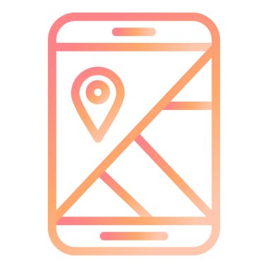 gps. Web simgesi basit illüstrasyon 