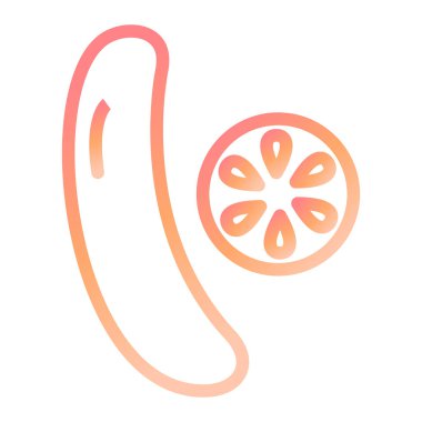 Salatalık. Web simgesi basit illüstrasyon 