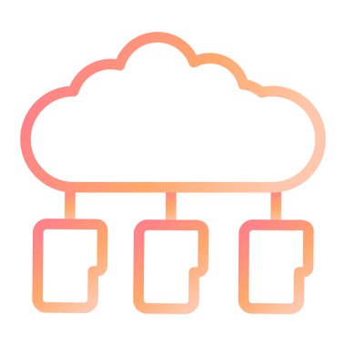 Bulut hesaplama. Web simgesi