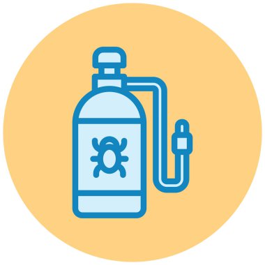 Su şişesi. Basit resimleme