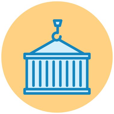 Bir dağıtım simgesinin vektör illüstrasyonu