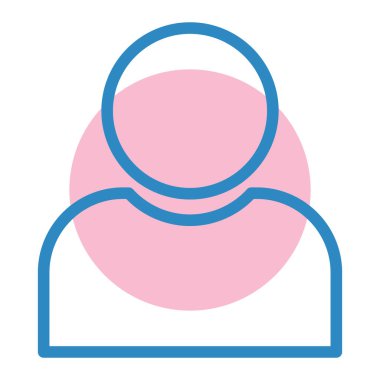 kullanıcı. Web simgesi basit illüstrasyon