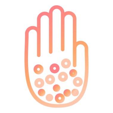 Alerji. Web simgesi basit illüstrasyon 