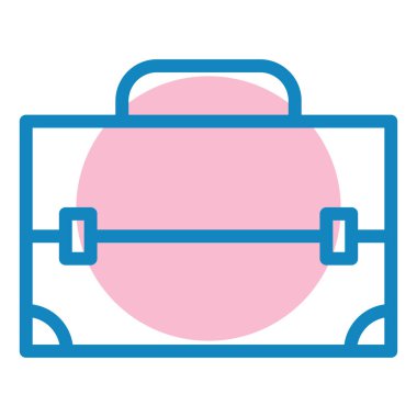 Çanta. Web simgesi basit illüstrasyon