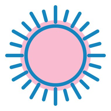 Güneş Simgesi Vektör illüstrasyonu