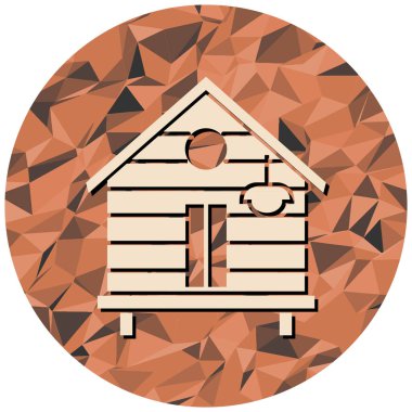 Ev. Web simgesi basit illüstrasyon