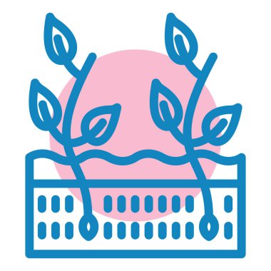 Bahçe işleri, bahçe vektör simgesi