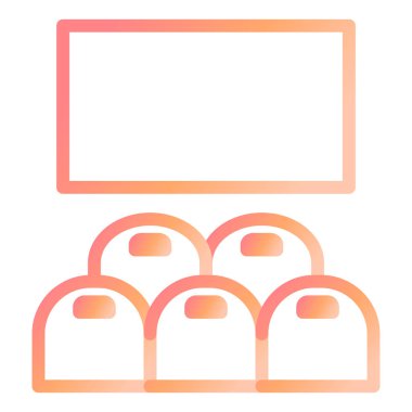 Okul. Web simgesi basit illüstrasyon