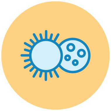 Güneş. Web simgesi basit illüstrasyon