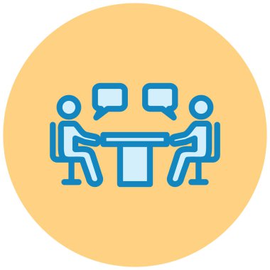 Sohbet. Web simgesi basit illüstrasyon