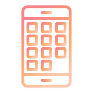 Uygulamalar simgesini, vektör illüstrasyonunu göster