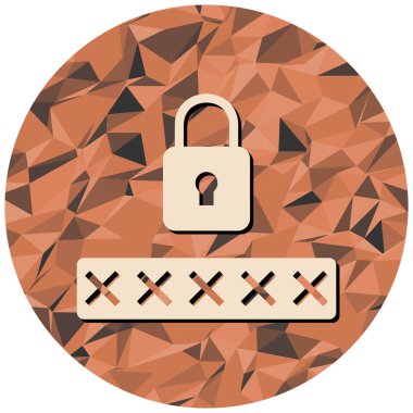 Kilit simgesi. düz dizayn biçimi 10