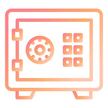 Güvendesin. Web simgesi basit illüstrasyon