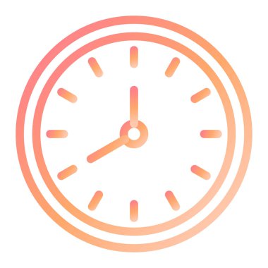 Saat. Web simgesi basit illüstrasyon 