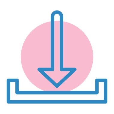 İndir. Web simgesi basit illüstrasyon