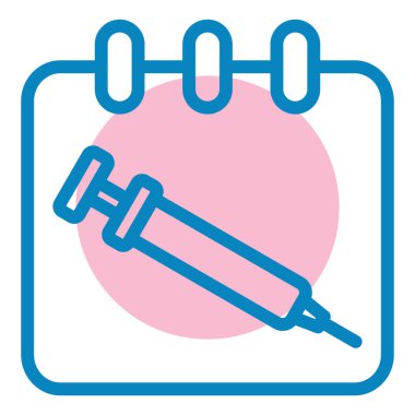 Şırınga. Web simgesi basit illüstrasyon