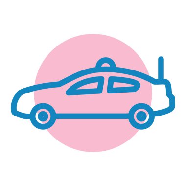 araba simgesi, vektör illüstrasyonu basit tasarım