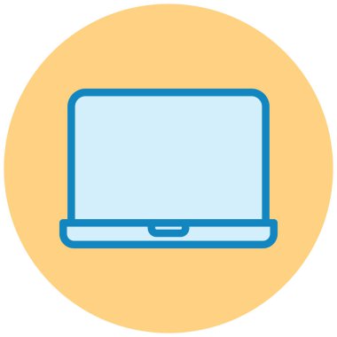 Bilgisayar. Web simgesi basit illüstrasyon