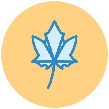 Akçaağaç yaprağı simge vektör çizim