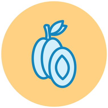 meyve Web simgesi basit illüstrasyon