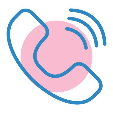 telefon simgesi, vektör illüstrasyonu basit tasarım