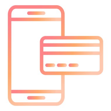 mobil ödeme vektör simgesi