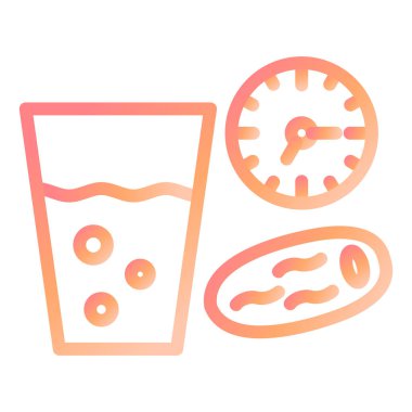 Kişisel ve ticari kullanım için kahvaltıda düz simgeler.