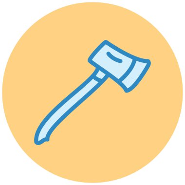 Çekiç simgesinin vektör illüstrasyonu