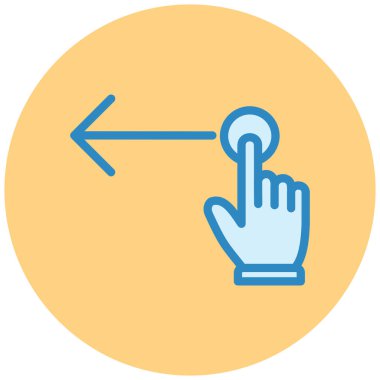 Klik. Web simgesi basit illüstrasyon
