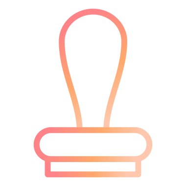 Damga. Web simgesi basit illüstrasyon 