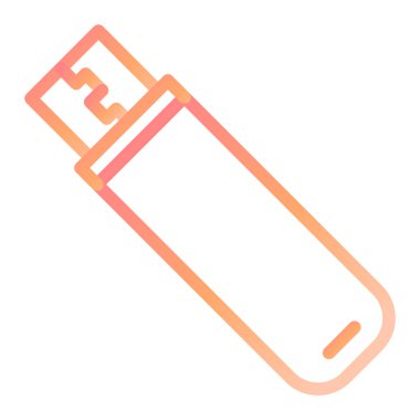 Flash bellek. Web simgesi basit illüstrasyon 