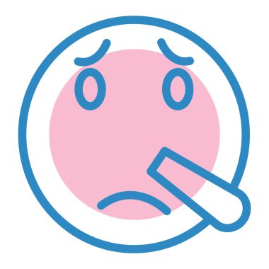 Üzgün surat. Basit resimleme