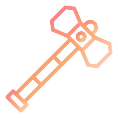 Çekiç. Web simgesi basit illüstrasyon