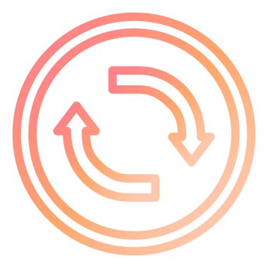 Seo modern simgenin dolambaçlı vektör illüstrasyonu