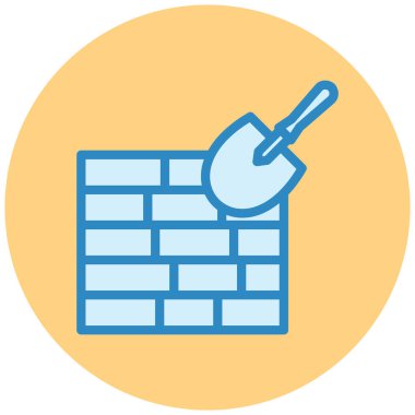 İnşaat. Web simgesi basit illüstrasyon