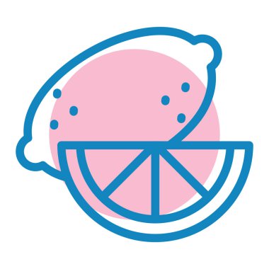 lemon. Web simgesi basit tasarım