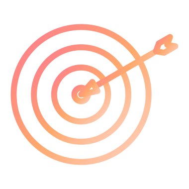 Hedef. Web simgesi basit illüstrasyon 